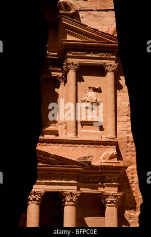 Petra, Jordanien - die Schatzkammer (Al Khazneh) Stockfoto