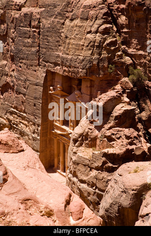 Petra, Jordanien - die Schatzkammer (Al Khazneh), Mittlerer Osten, Asien Stockfoto