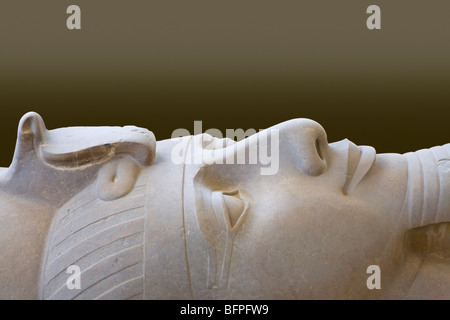 Koloss des Ramses II innerhalb des Museums die Überreste von Memphis im Dorf Mit Rahina, Ägypten Stockfoto