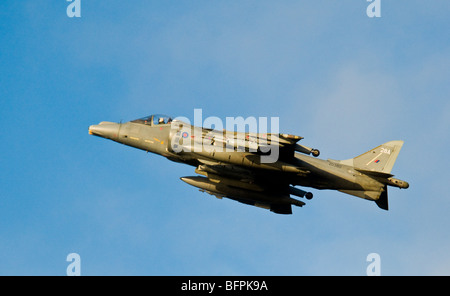 BAe Harrier GR9A RAF No1 Sqn Cottesmore RAF Kinloss Air Station auf TLT betriebliche Übung zu verlassen.  SCO 5580 Stockfoto