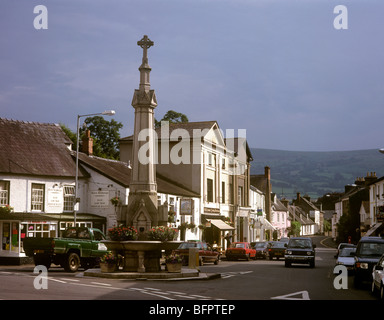 Großbritannien, Wales, Brecon Beacons, Crickhowell Stadtzentrum, Lucas Gedenkbrunnen Stockfoto