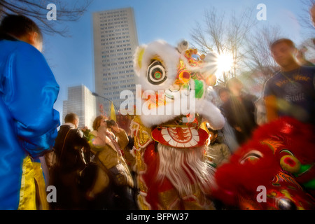 CHINESISCH NEUJAHR, CHINATOWN, PARIS Stockfoto