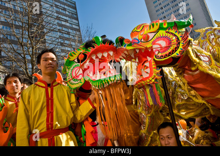 CHINESISCH NEUJAHR, CHINATOWN, PARIS Stockfoto