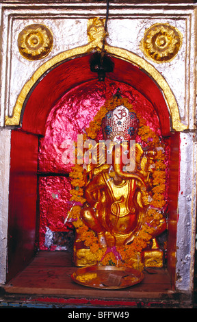 AAD 66425: Idol Gottes Ganesh in Junagadh Fort; Bikaner; Rajasthan; Indien Stockfoto