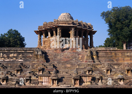 Modhera Sonne Tempel Solanki Zeitraum 1026 n. Chr.; Gujarat; Indien Stockfoto