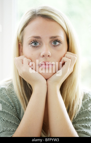 Teenager-Mädchen Portrait. Model Released Stockfoto