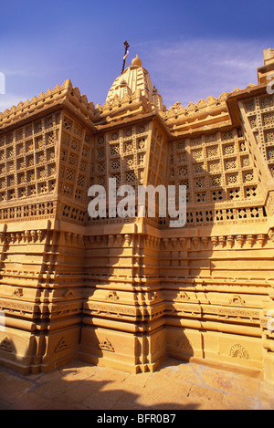 Lodurva Jain-Tempel; Jaisalmer; Rajasthan; Indien Stockfoto