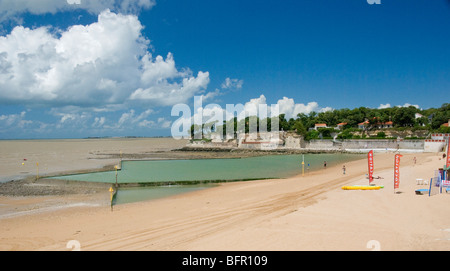 Strand Fouras Charente Maritime Stockfoto