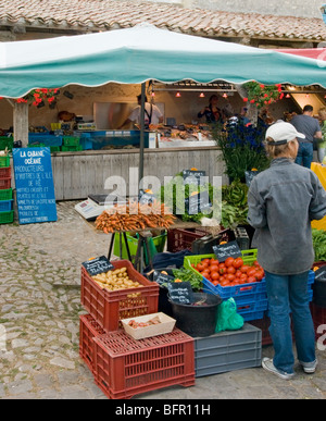 'La Flotte' Markt 'Ille de Re' Frankreich Charente Stockfoto