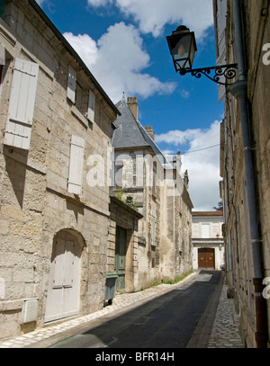 Straße Saintes Frankreich Stockfoto