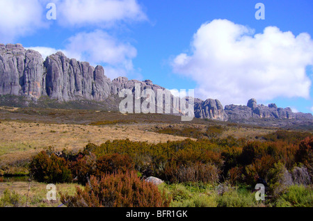 Gebirge im Andringitra Nationalpark in der Provinz Fianarantsoa Stockfoto