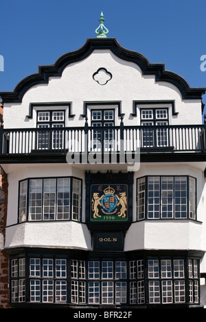 Molls altes Kaffeehaus in Exeter, Devon, England. Das Gebäude datiert 1596 ist in der Kathedrale in der Nähe von Exeter Stockfoto