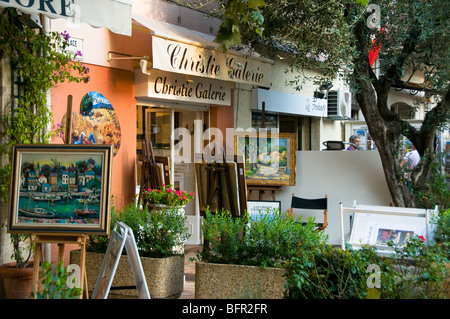 Kunstgalerie in der Hill top Dorf von Mougins, Cote d ' Azur, Südfrankreich Stockfoto