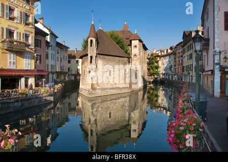 Palais de l ' Ile, Quai des Vieux Gefängnisse, Annecy, Haute Savoie Rhone Alpes, Frankreich Stockfoto