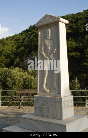 Dh Kato Simi VIANNOS GRIECHENLAND KRETA deutschen Weltkrieg-II-Kretischen widerstand Denkmal Geschichte Stockfoto