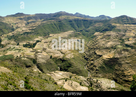 Malerische Landschaft des äthiopischen Hochland Stockfoto