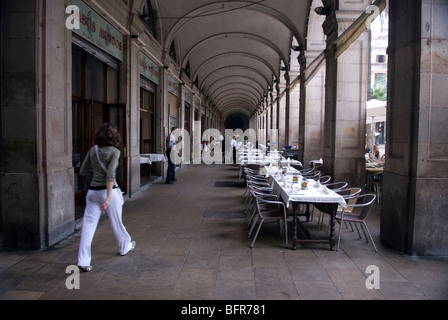 Plaça Reial, Barcelona Stockfoto