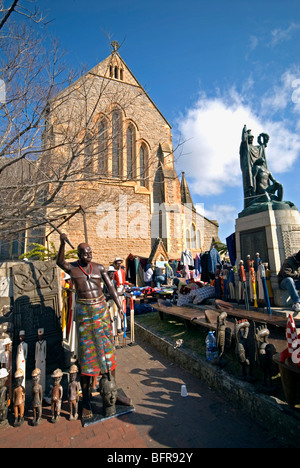 Stände in Kirchplatz National Arts Festival Stockfoto