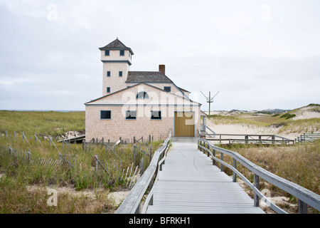 US-Race Point Beach Life Saving Station Cape Cod Massachusetts, USA Stockfoto