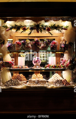 Das Fenster eine Konditorei in Florenz, Italien Stockfoto