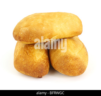 Drei kleine Sauerteigbrot Brote Stockfoto