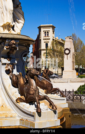 Bendigo Australien / die ca. 1881 Alexander Brunnen in Pall Mall / Bendigo Victoria Australien. Stockfoto