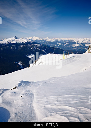 Loipe, Whistler Mountain, Whistler, Britisch-Kolumbien, Kanada Stockfoto