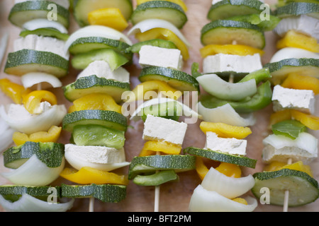 Vegetarische Spieße Stockfoto