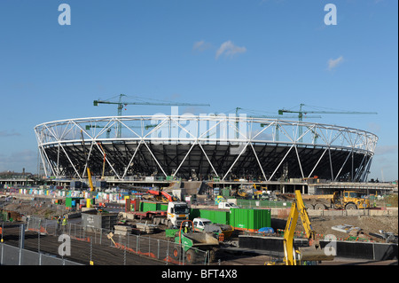 2012, Olympia-Stadion im Bau Stockfoto