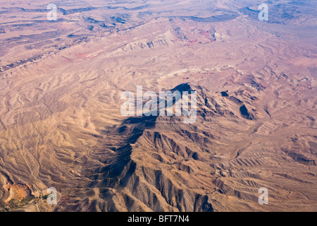 Luftaufnahme der Wüste außerhalb von Las Vegas, Nevada, USA Stockfoto