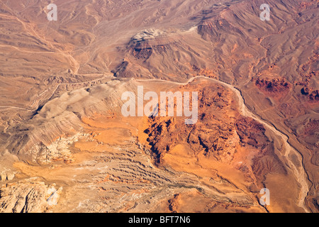 Luftaufnahme der Wüste außerhalb von Las Vegas, Nevada, USA Stockfoto