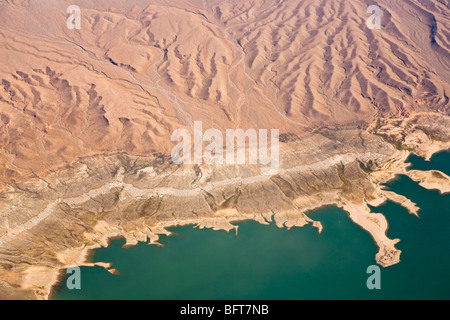 Luftaufnahme der Wüste außerhalb von Las Vegas, Nevada, USA Stockfoto