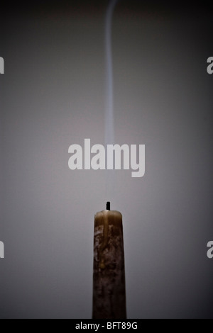 Erloschene Kerze Stockfoto
