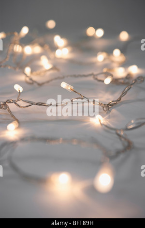 Von Weihnachten Lichterketten Stockfoto