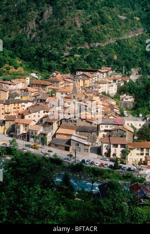 Das malerische Dorf Saint Sauveur im Mercantour Nationalpark Stockfoto