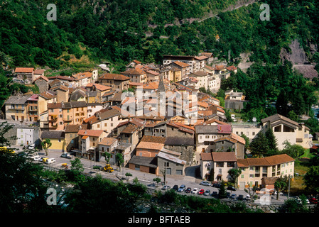 Das malerische Dorf Saint Sauveur im Mercantour Nationalpark Stockfoto