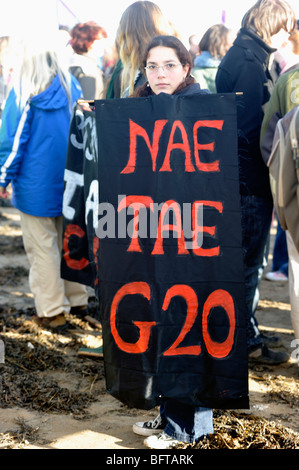 G20-Proteste St Andrews Stockfoto