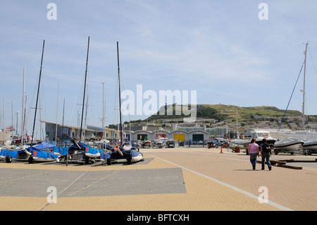 Weymouth & Portland National Sailing Academy Gastgeber für die Olympischen Spiele 2012 in London-Segel-Events Dorset England UK Stockfoto