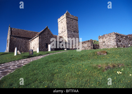 Kirche St Clement (Schottisch-Gälisch: Tur Chliamainn) Rodel, westlichen Inseln Harris, Schottland Stockfoto