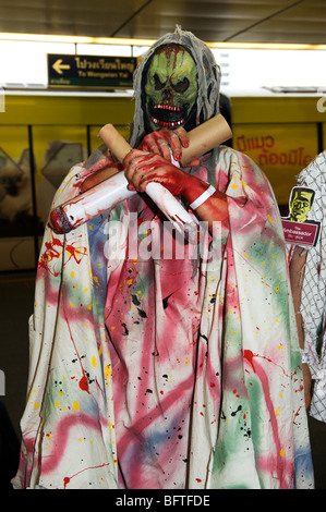 Zombie Walk Festival in Siam BTS, Bangkok, Thailand. Stockfoto