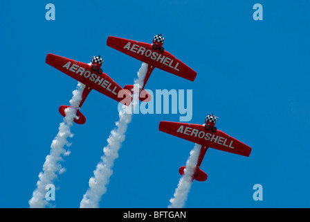 Aeroshell Aerobatic Team führt beim Flight Festival 2008 Wichita Flughafen Oberst James Fabriken in Wichita, KS. Stockfoto