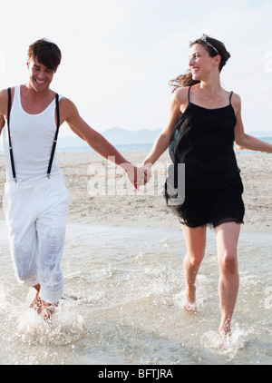 paar am Strand Stockfoto