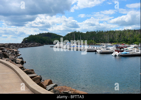 Hafen und Marina in Silver Bay-Minnesota Stockfoto