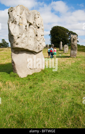 Avebury Stein Kruege Stockfoto