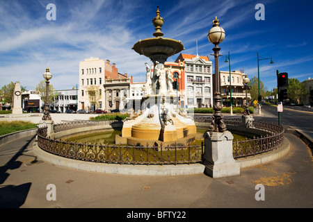 Bendigo Australien / die ca. 1881 Alexander Brunnen in Pall Mall / Bendigo Victoria Australien. Stockfoto