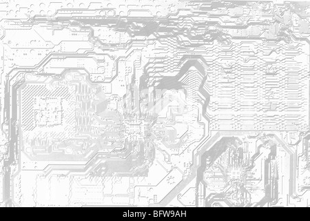 Abstrakte grafische elektronischen schwarzen und weißen Hintergrund Stockfoto