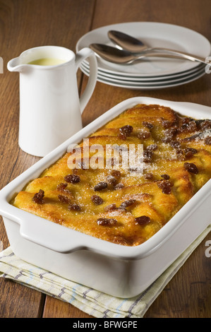 Bread And Butter Pudding Dessert Stockfoto