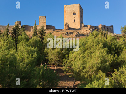 Teba, Provinz Malaga, Spanien. Burg des Sterns. Castillo De La Estrella. Stockfoto