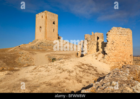 Teba, Provinz Malaga, Spanien. Burg des Sterns. Castillo De La Estrella. Stockfoto