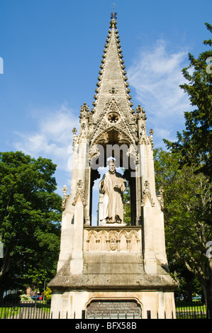 Denkmal für Bischof John Hooper in Gloucester Stockfoto